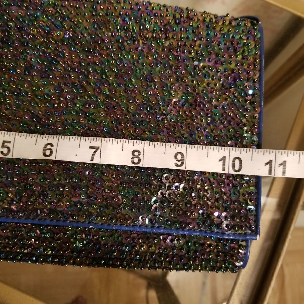 Cocue Royal Blue Sequin Bag Japanese - Picture 8 of 10